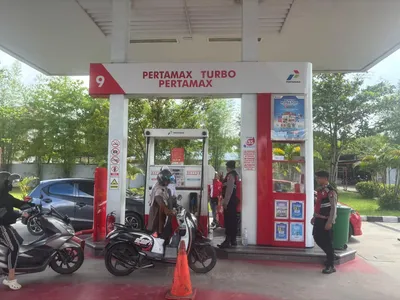 Sat Samapta Polres Kotim Patroli Harkamtibmas Patroli  SPBU dan Objek Vital