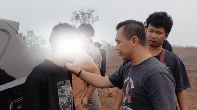 Tegas Lawan Karhutla, Polsek Telawang Amankan Dua Terduga Pelaku Pembakar Lahan
